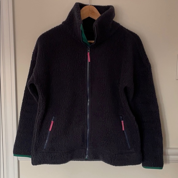 J.CREW fleece zip up sweater - Picture 1 of 5
